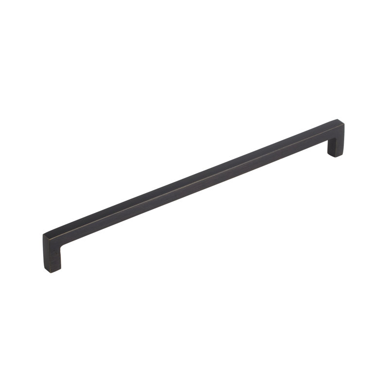 Emtek Rustic Modern Cabinet Pull 12" Center-to-Center, Medium Bronze Patina