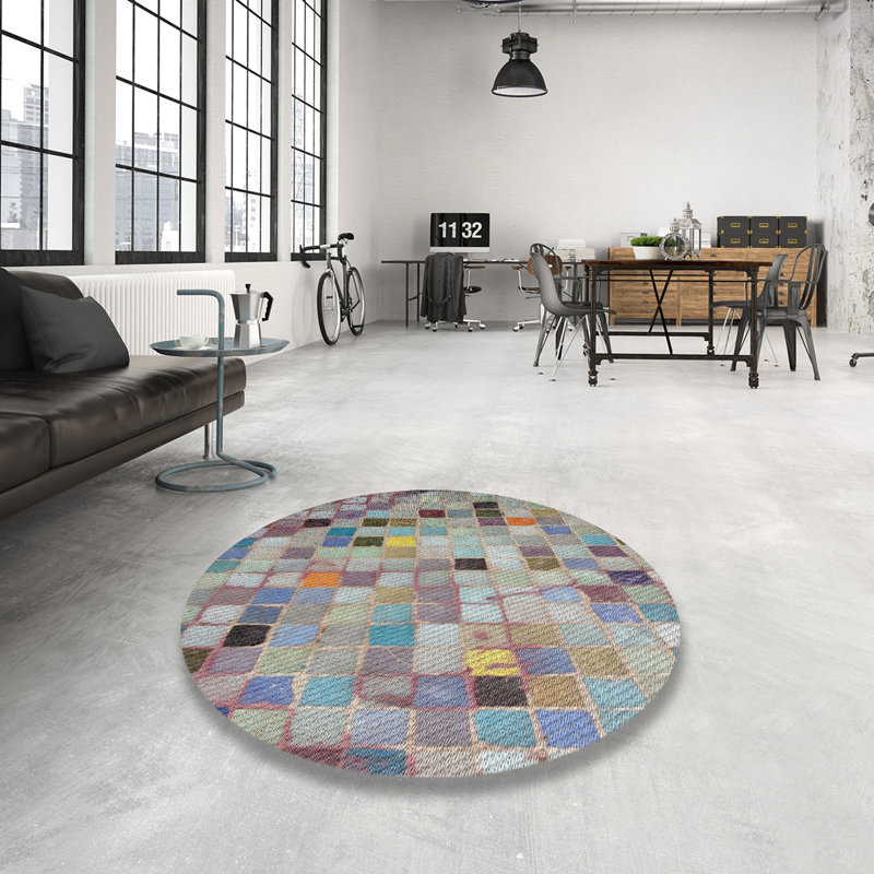 Roselli Geometric Indoor Rug, Round 3'