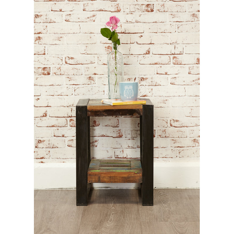 Henricks Solid Wood Sled End Table