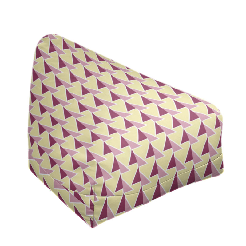 Fauteuil à billes standard &, H 38 po x L 42 po x P 29 po, Rose / jaune, Pas de bourre