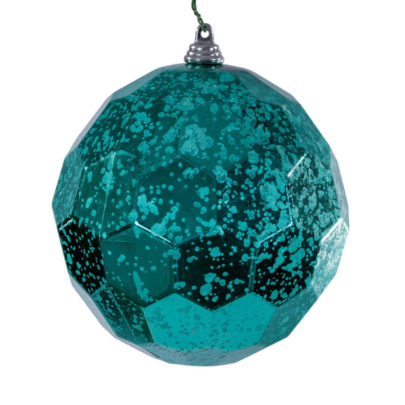 Ornement de Noël 5 po incassable, Sarcelle