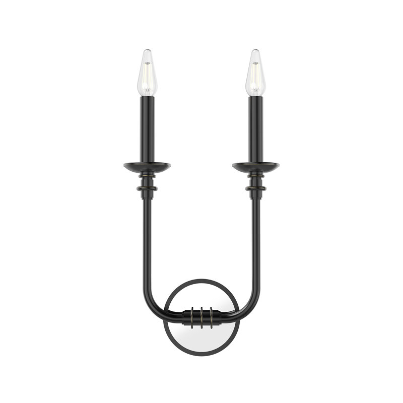 Peabody Urban Bronze Vintage Brass Dual Sconce