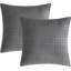 Taies d'oreiller tissées gaufrées 100% coton, ensemble de 2 taies décoratives respirantes douces-112870763-112870792