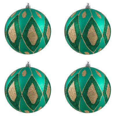 Ornement boule de diamant pailleté mat