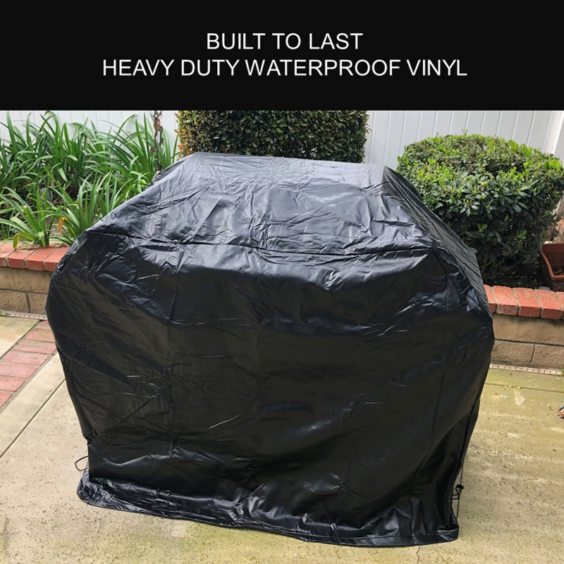 Covered Living 75'' W x 26'' D Grill Cover, Black, 48" H x 75" W x 26" D
