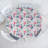 Winston Porter Tropical Fitted Round Tablecloth Pale Grey and White 92644-762818528
