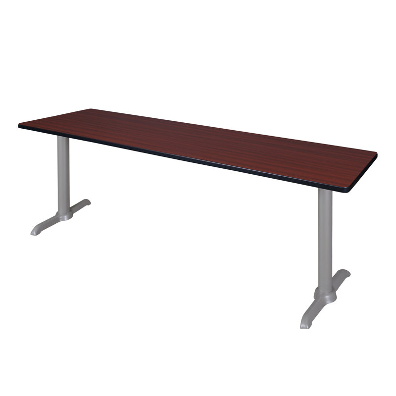 Base et table de formation Cain, Gris, Acajou, H 29 po x L 84 po x l 24 po