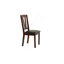 Table de salle à manger 4X Chaises d'appoint 1X Banc 6Pcs Ensemble de salle à manger Finition noyer Mobilier de salle à manger Style transitionnel