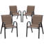 Ensemble de 4 chaises de patio empilables-607886407-607886410