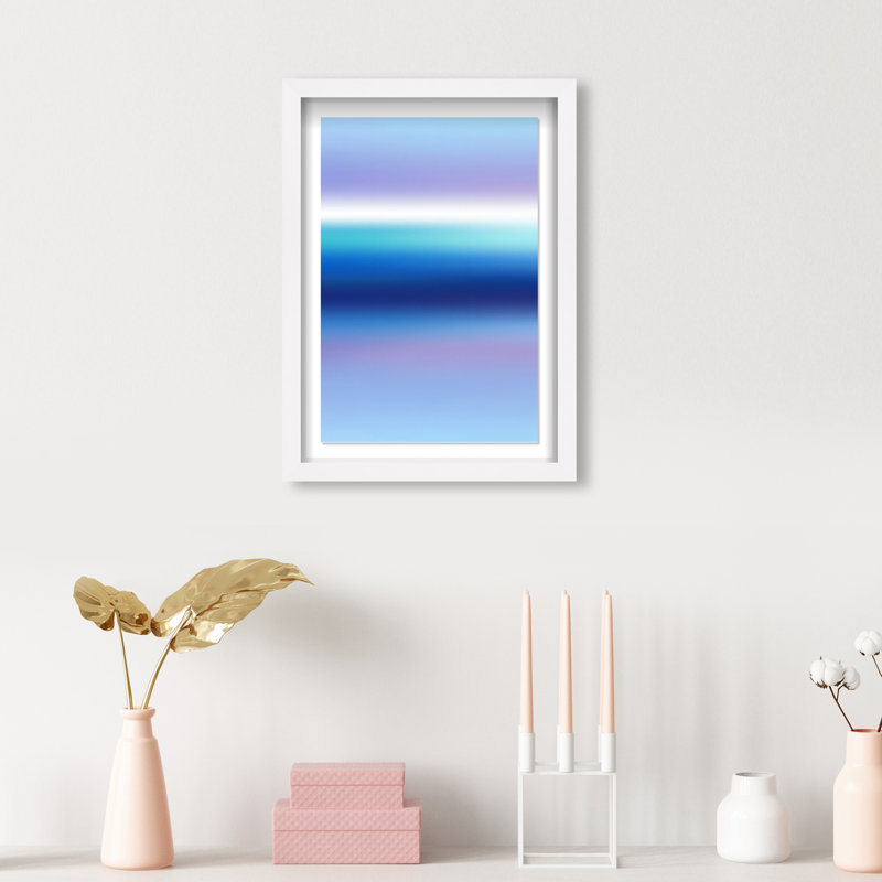 Moonlit Gradient Print by Oliver Gal, 16.5"H x 11.5"W, White Shadowbox