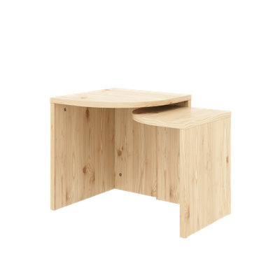COMBINE SIDE TABLES SET FSC certified pine wood, Made in Europe, Scandinavian Design