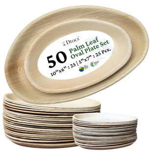 Oval Plates (Set of 50)
