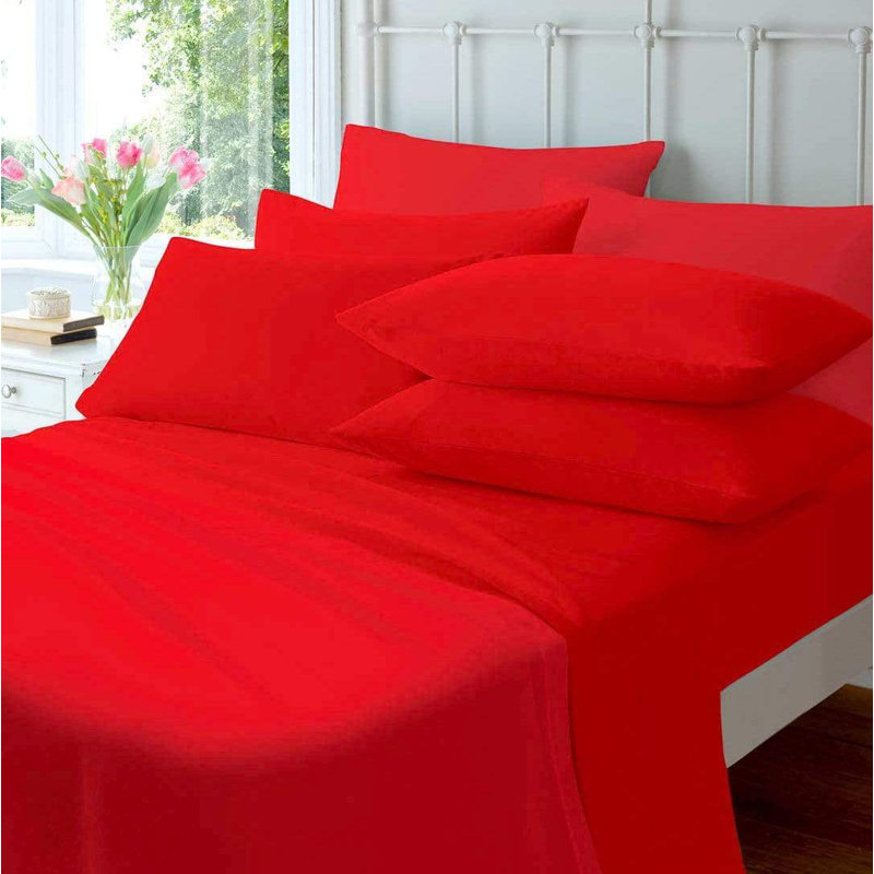 Plain Weave / Muslin Pillow Case, Red
