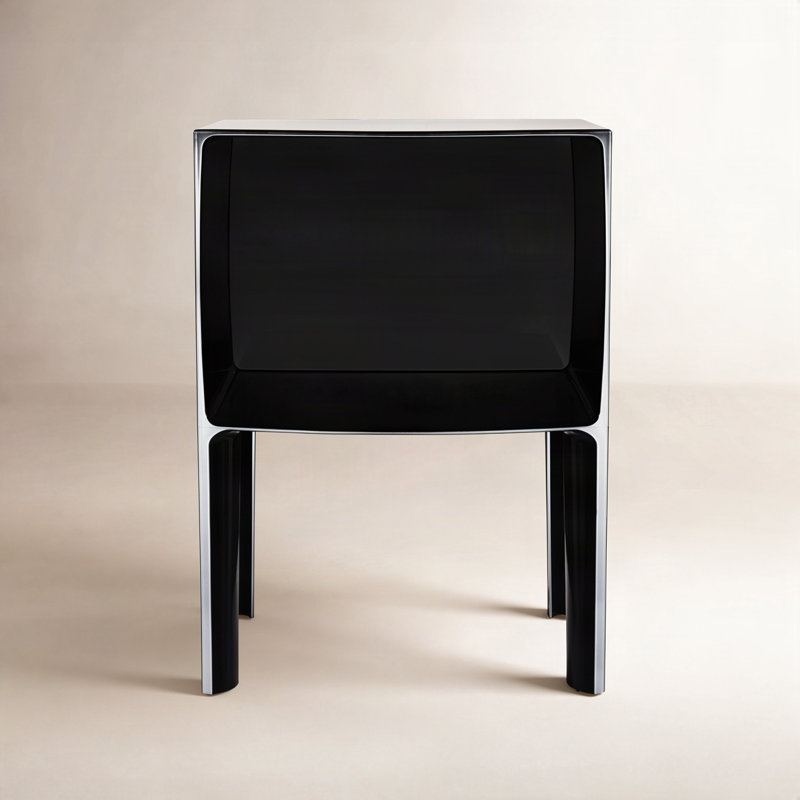 Ghost 15.75'' W Nightstand, Black