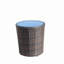 Table basse ronde pour l'extérieur avec mobilier en verre trempé