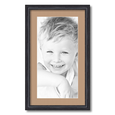 Wood Matte Picture Frame with Mat