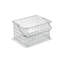 Panier de rangement iDesign 37560, 22,4 cm (L) x 13,5 cm (l) x 17,5 cm (H), chromé transparent