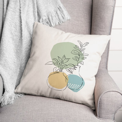 Vases avec housse de coussin carré