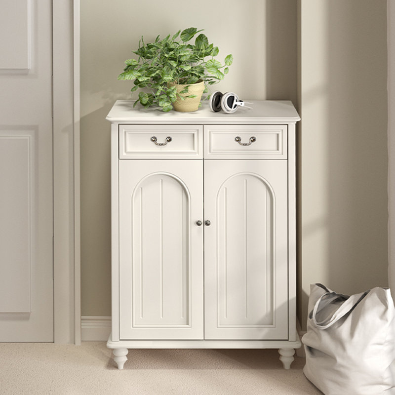Beige Solid wood Shoe Storage