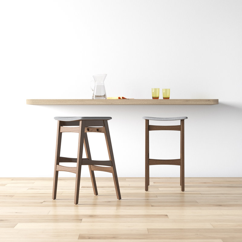 Tabouret de bar 30 po Kreitzer, Gris foncé, Brun