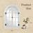 Paola Solid Wood Dome Mirror-554313294-557338862