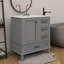 Ensemble de meuble-lavabo moderne 30 po avec 3 tiroirs à fermeture silencieuse et plateau amovible-1268346304-1268346310
