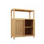 Armoire de rangement en bambou de grande capacité pour salle de bain
