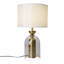 22In Dimmable Table Lamp With Clear Glass & Brass Metal Modern Table Light For Living Room