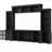 ON-TREND Minimalism  Entertainment Wall Unit With Bridge,  TV Console Table  Tvs Up To 70", Multifunctional TV Stand With Tempered Glass Door,-105490918