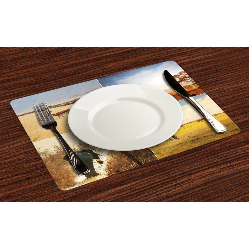 Polyester Animals/Nature Rectangle Placemat