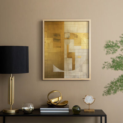 ABSTRACT Series Cxxvi, reproduction encadrée - bois massif