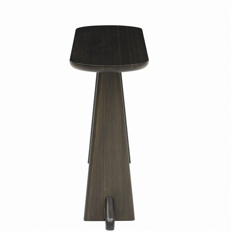 Wayne Console Table, Charcoal, Brown