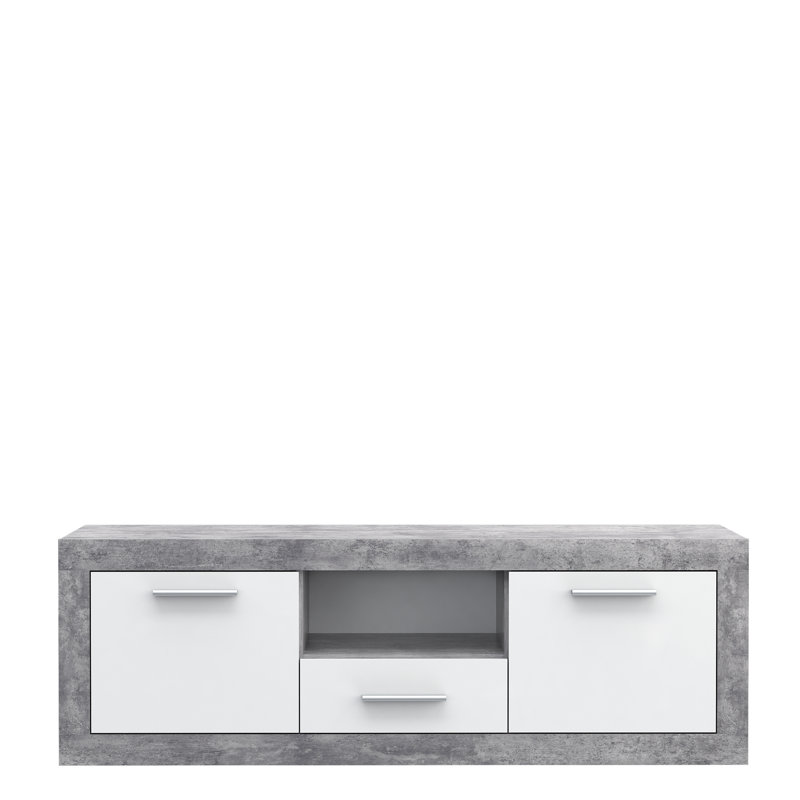 Deatonhill TV Stand for TVs up to 65", Grey/White