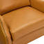 Fauteuil d'appoint rembourré en cuir véritable l 33,4 po-1005270700