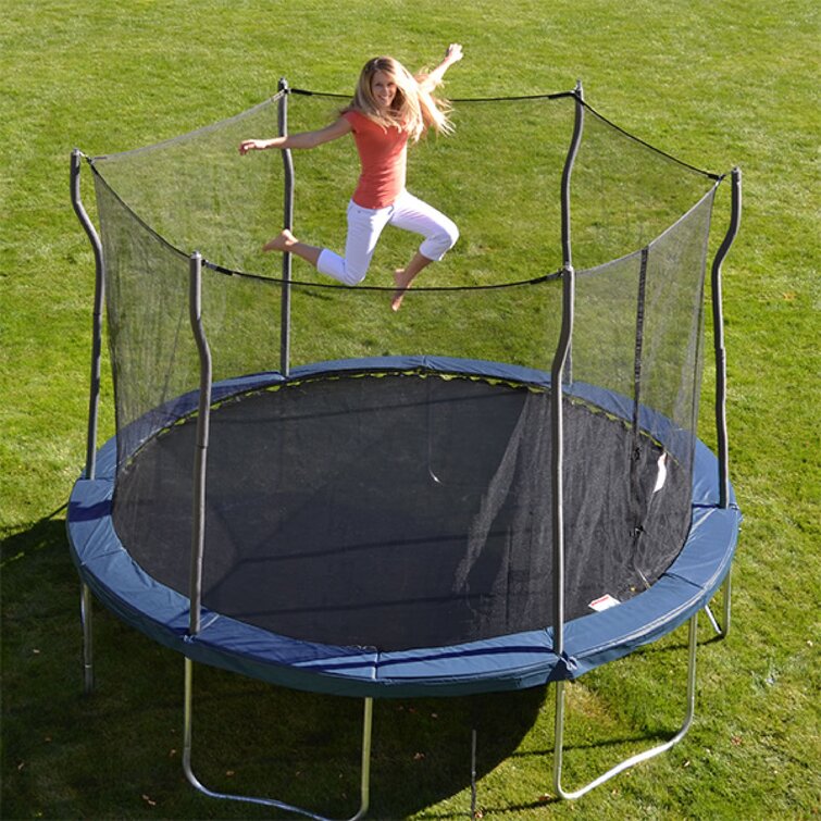 Propel Trampolines Kinetic Round Backyard Trampoline with Safety Enclosure Reviews | Wayfair
