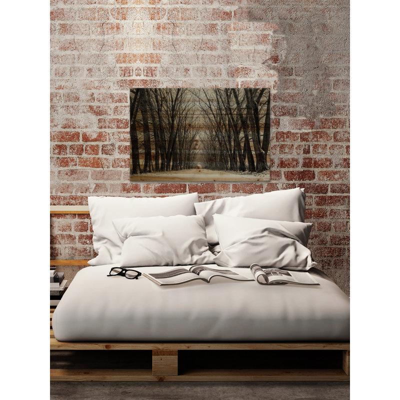 «Tree Path II» par Parvez Taj - Photographie sur toile tendue, H 30 po x l 45 po x P 1,5 po