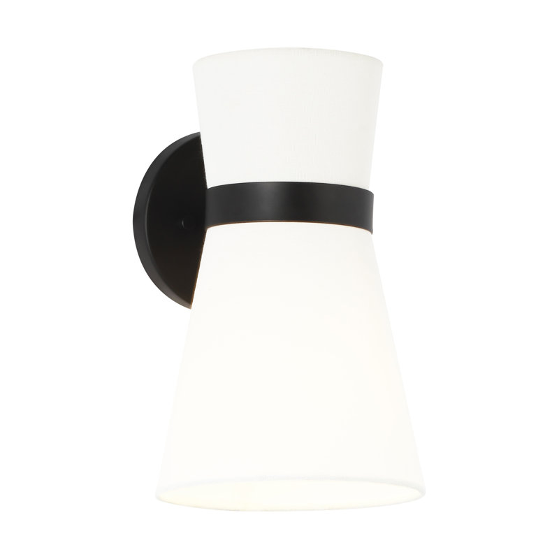 Ayyaan Dimmable Bath Sconce, Midnight Black, No