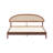 Gem Solid Wooden Bed Frame With Headboard And Natural Rattan, 1000 Lb Capacity-232042220-232042218