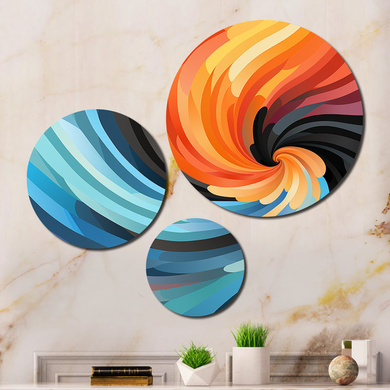 Abstract Wall Decor on Metal