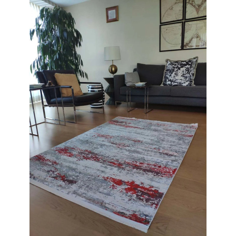 Katana Performance Washable Abstract Indoor / Outdoor Rug, Runner 3'3" x 11'6"
