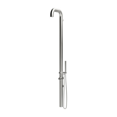 Douche d'extérieur murale en acier inoxydable avec douchette Altura 316