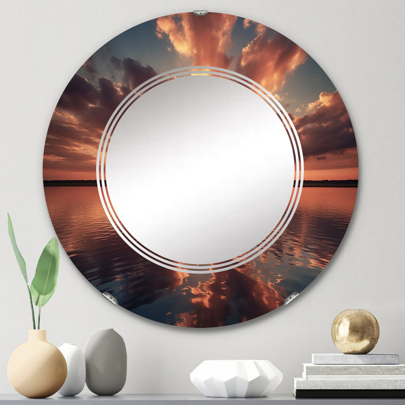 Rond Rond - Miroir mural rond, 24 po x 24 po