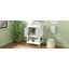 Meuble-lavabo de luxe moderne 24 po avec lavabo en céramique, armoire de salle de bain avec tablette ouverte et rangement fermé-584508127