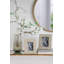 Cadre photo décoratif en similicuir gris 8,3 x 10 po, ouverture 4,5 x 6,5 po-310931071-310931068