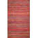 Patridge Abstract Hand Knotted Wool Red Area Rug