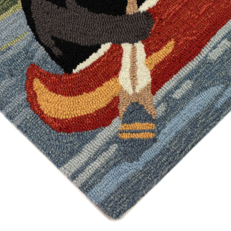 Inessa Polyester Kitchen Mat, Rectangle 2' x 3'