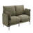 Fabric Sofa W/2 Pillows (Compressed Cushion)