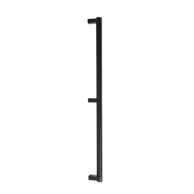 Poignée Emtek Select 24 "C-to-C, tige rectangulaire et poignée moletée