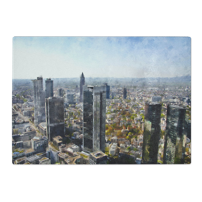 Frankfurt Skyline Vol.1 Chopping Board, 0.4cm H x 28.5cm W x 39cm L