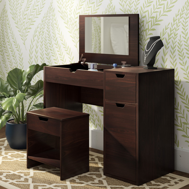 Bedros Dressing Table with Mirror